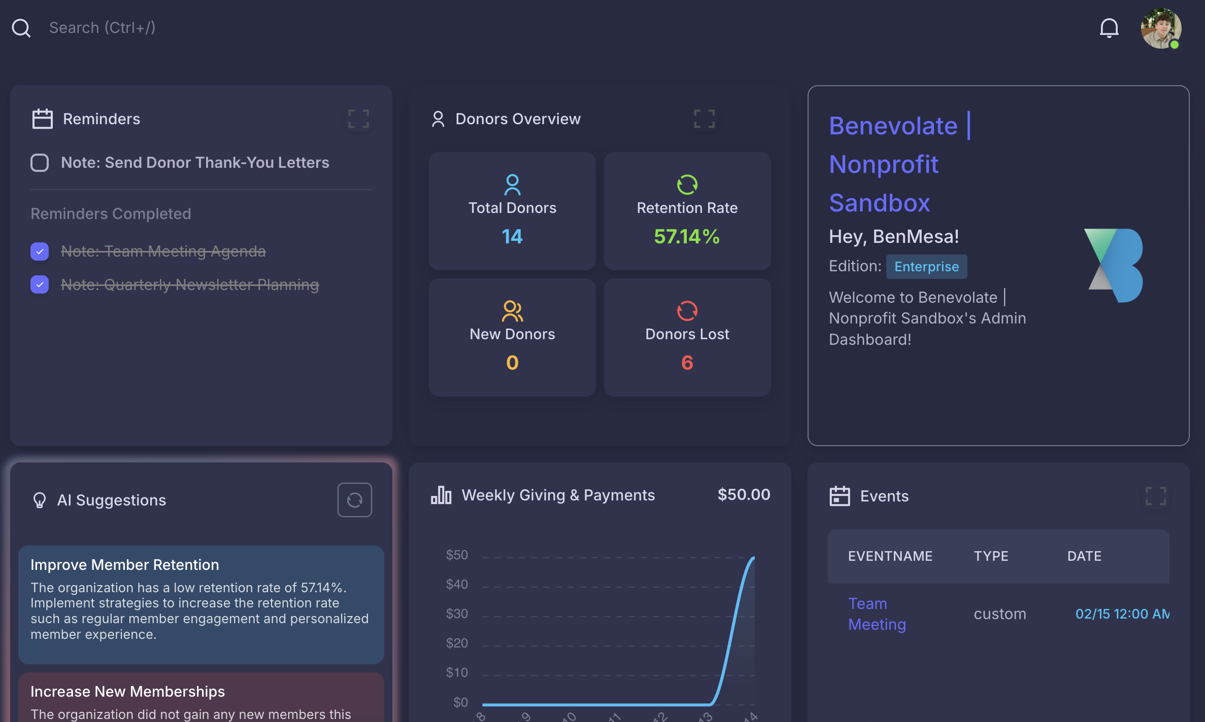 Admin Dashboard